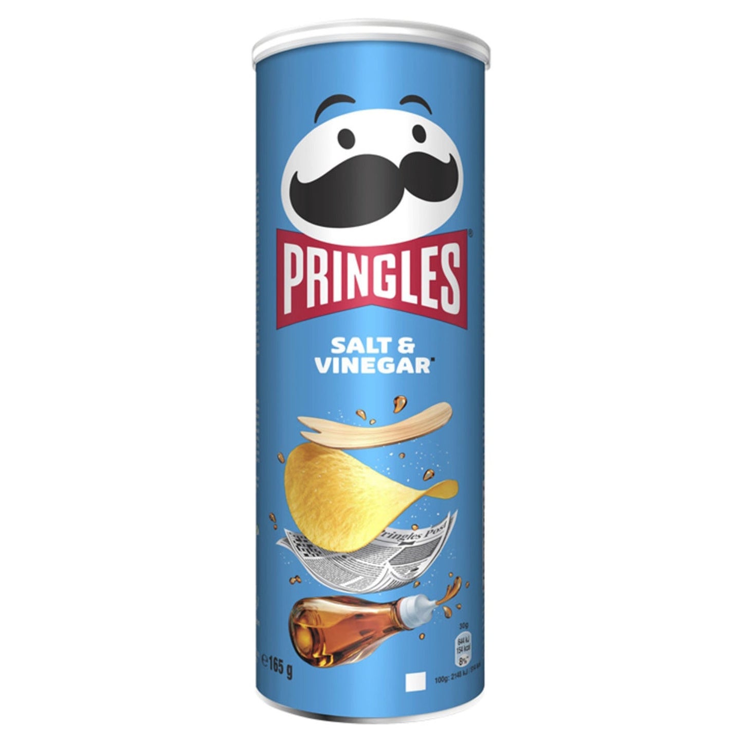 Pringles Salt & Vinegar Flavour Crisps 165g