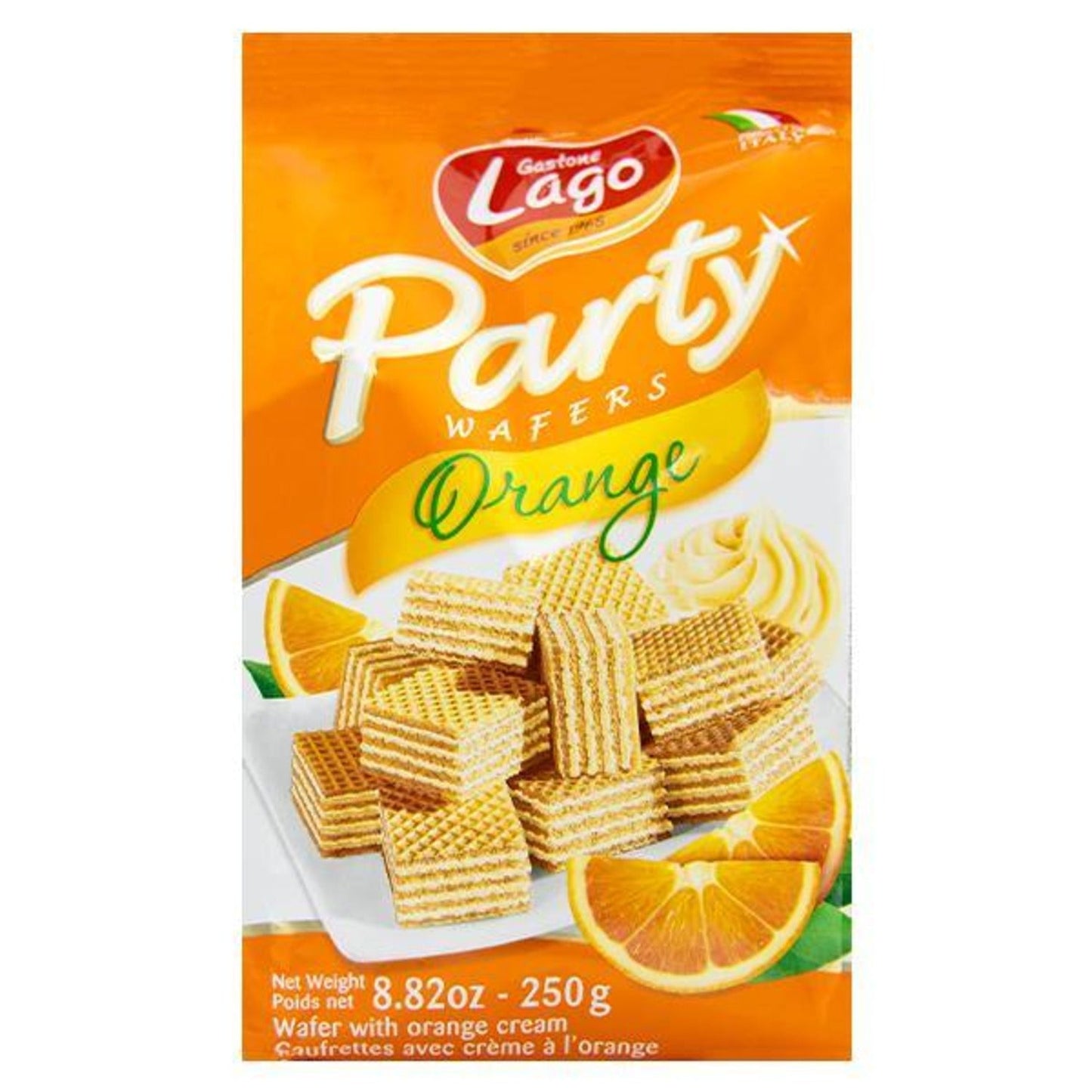 Lago Orange Party Wafers 250g