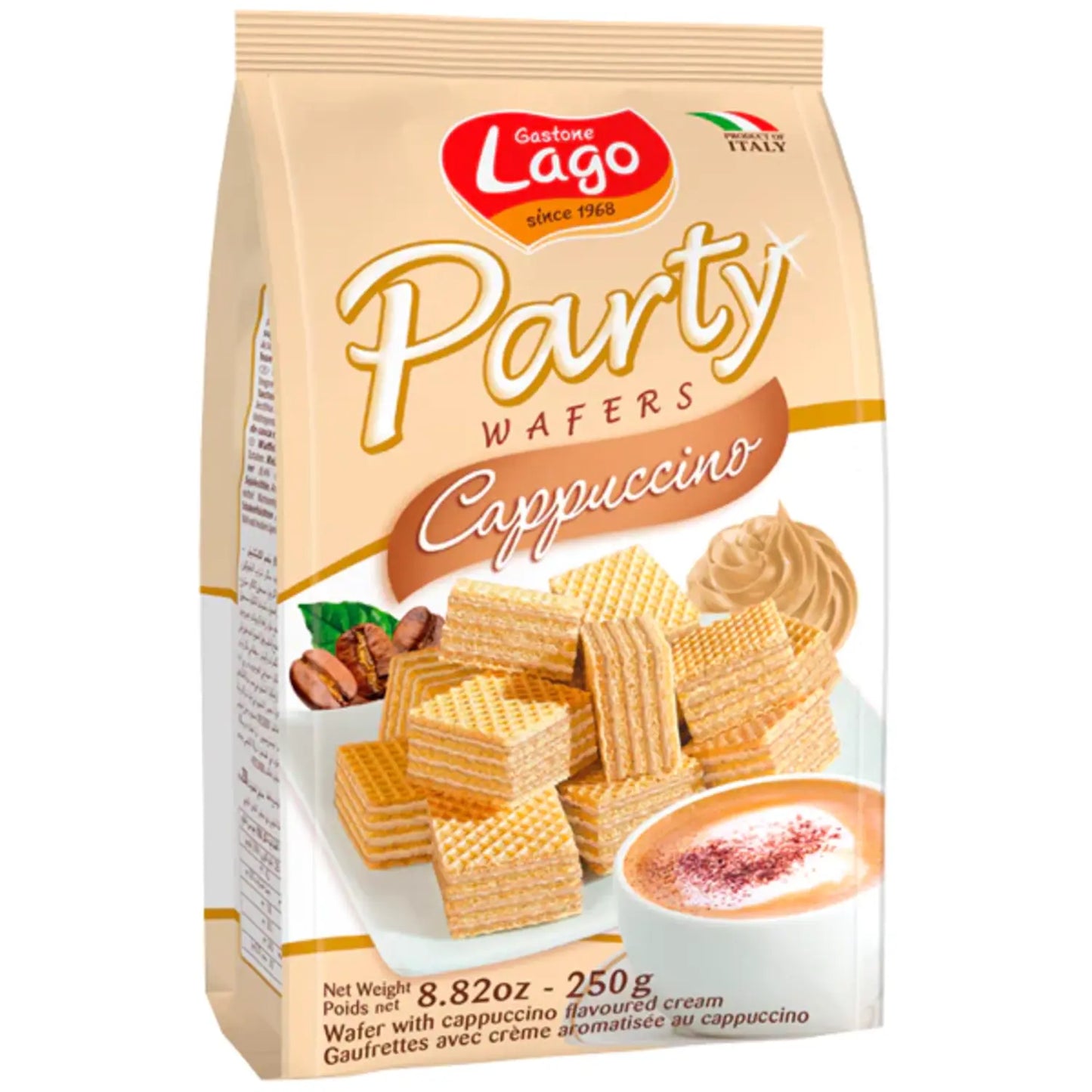 Lago Cappuccino Party Wafers 250g