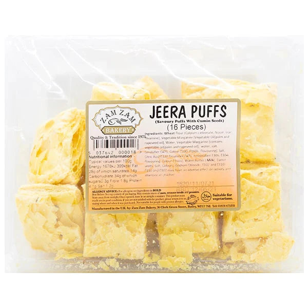 Zam Zam Bakery Jeera Puffs 16pc 150g