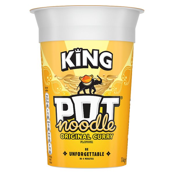 King Pot Noodle Original Curry 114g