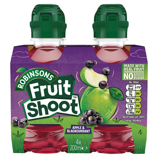 Robinsons Fruit Shoot Apple & Blackcurrant NAS 4x200ml