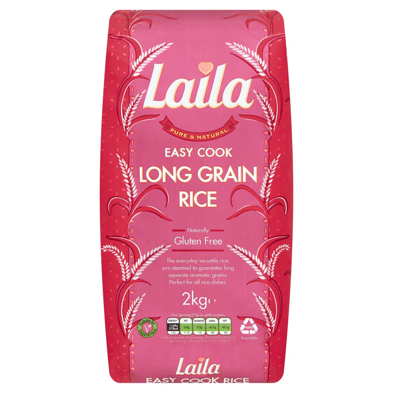 Laila Easy Cook Rice  2kg