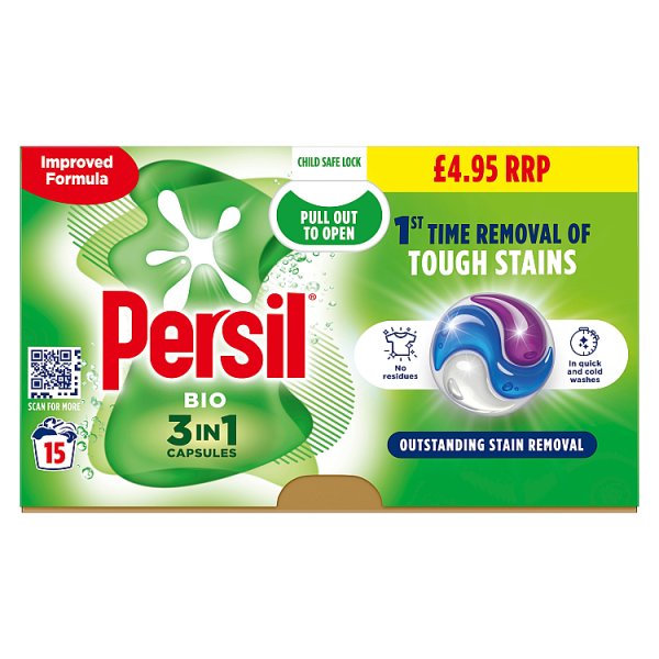 Persil Bio 3 in 1 Capsules 15s