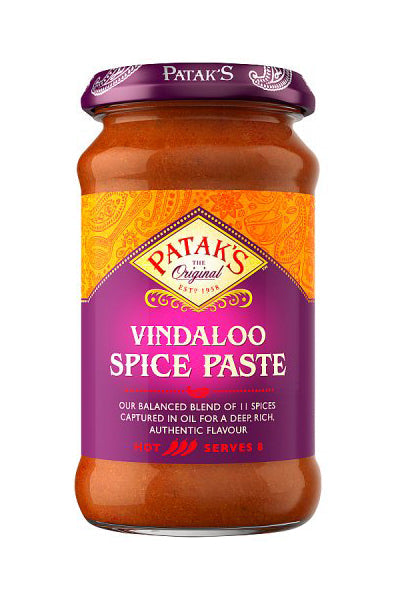 Patak's Vindaloo Spice Paste Hot 283g