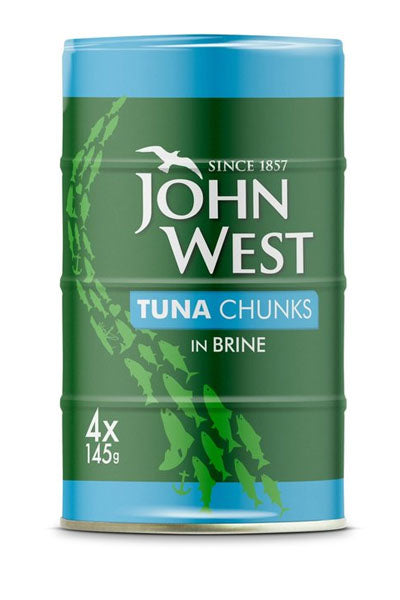 John West Tuna Chunks in Brine 4x132g