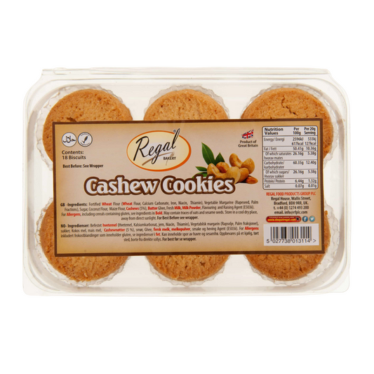 Regal Cashew Cookies 18pc 200g