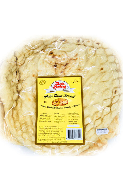 Tasty Bakery Plain Naan Bread 3pcs
