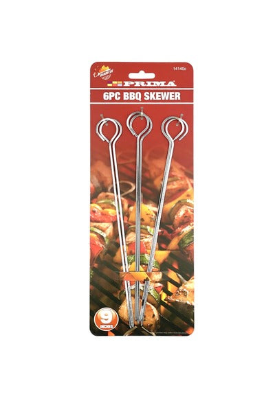 Prima 9" BBQ Skewers 6s